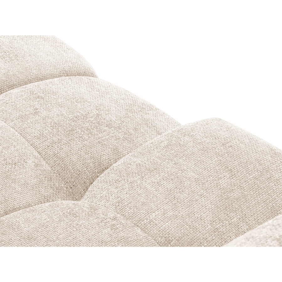 Canapea extensibila bej deschis din chenille Cirrus Left