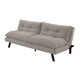 Canapea extensibila bej din chenille 190 cm Cocooning