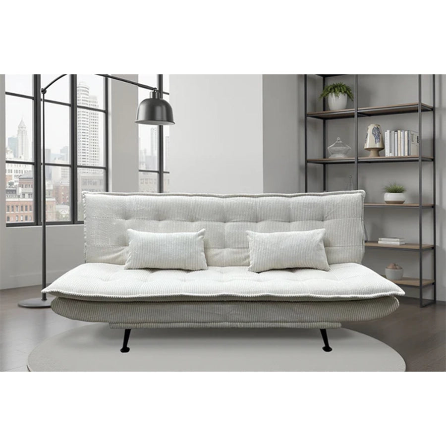 Canapea extensibila bej din poliester Jazz