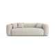 Canapea extensibila bej din textil boucle Martina
