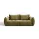 Canapea extensibila cu 3 locuri verde deschis din catifea Bloom