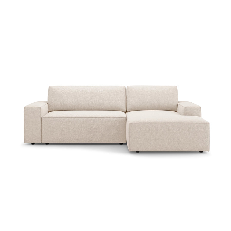 Canapea extensibila cu colt bej Jodie Boucle Right