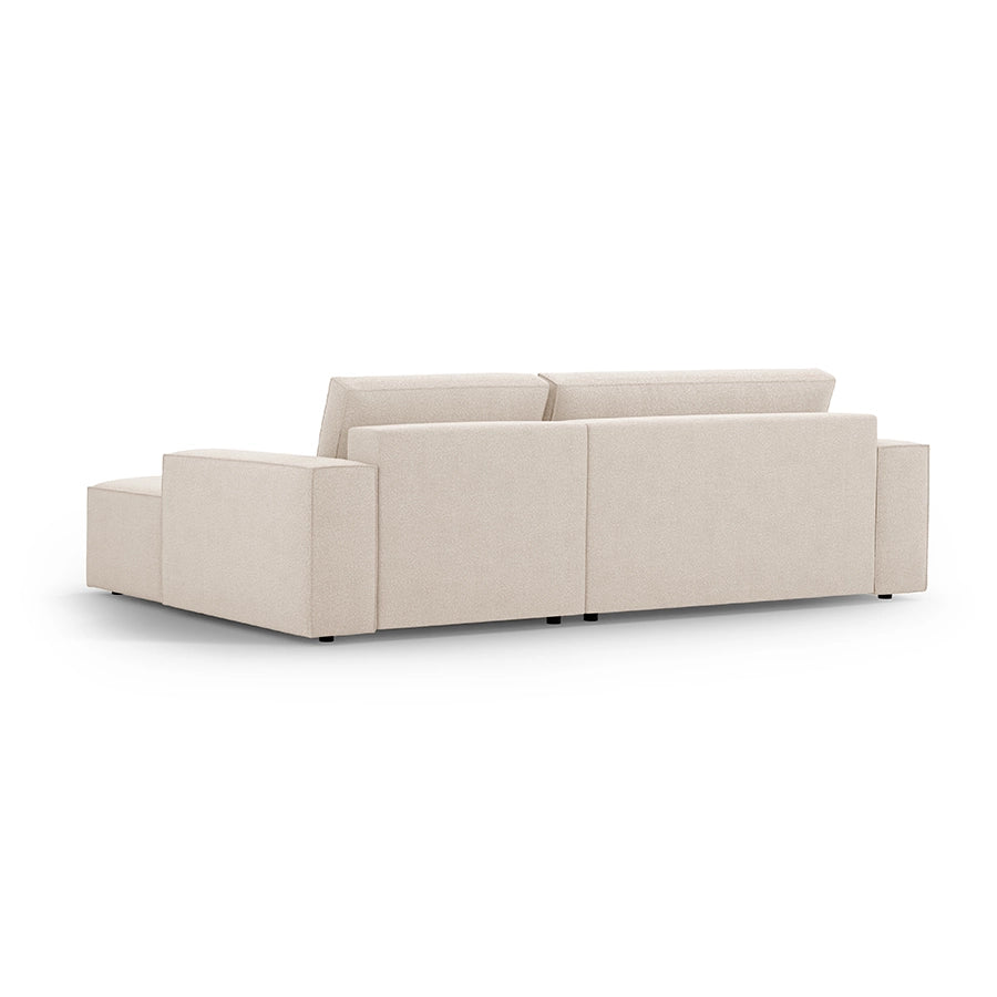 Canapea extensibila cu colt bej Jodie Boucle Right