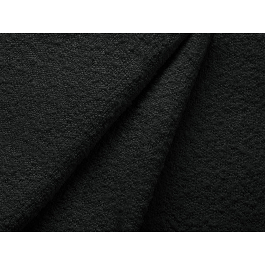 Canapea extensibila cu colt neagra Jodie Boucle Right