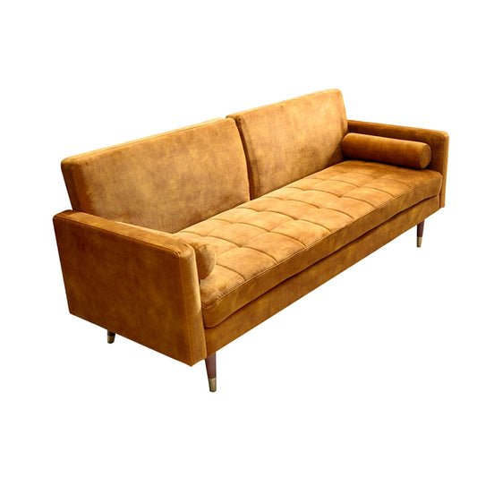 Canapea extensibila galbena Couture Invicta Interior