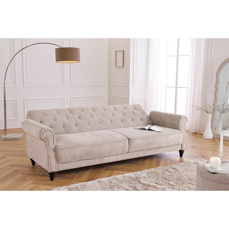 Canapea extensibila grej din material buclat Affaire