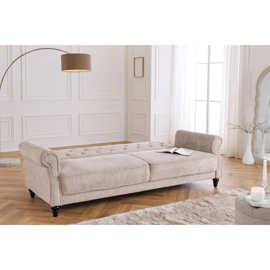 Canapea extensibila grej din material buclat Affaire