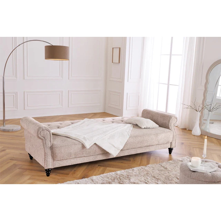 Canapea extensibila grej din material buclat Affaire