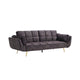 Canapea extensibila gri din catifea 215 cm Boutique