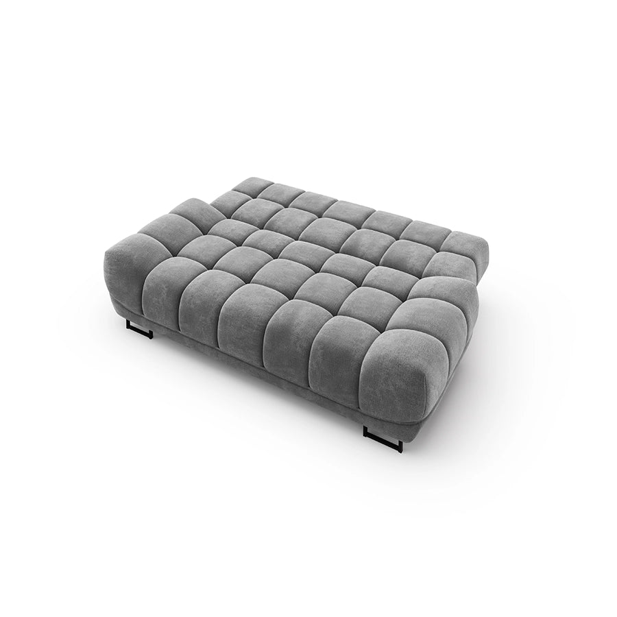 Canapea extensibila gri din catifea Cirrus