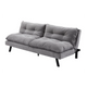 Canapea extensibila gri din chenille 190 cm Cocooning