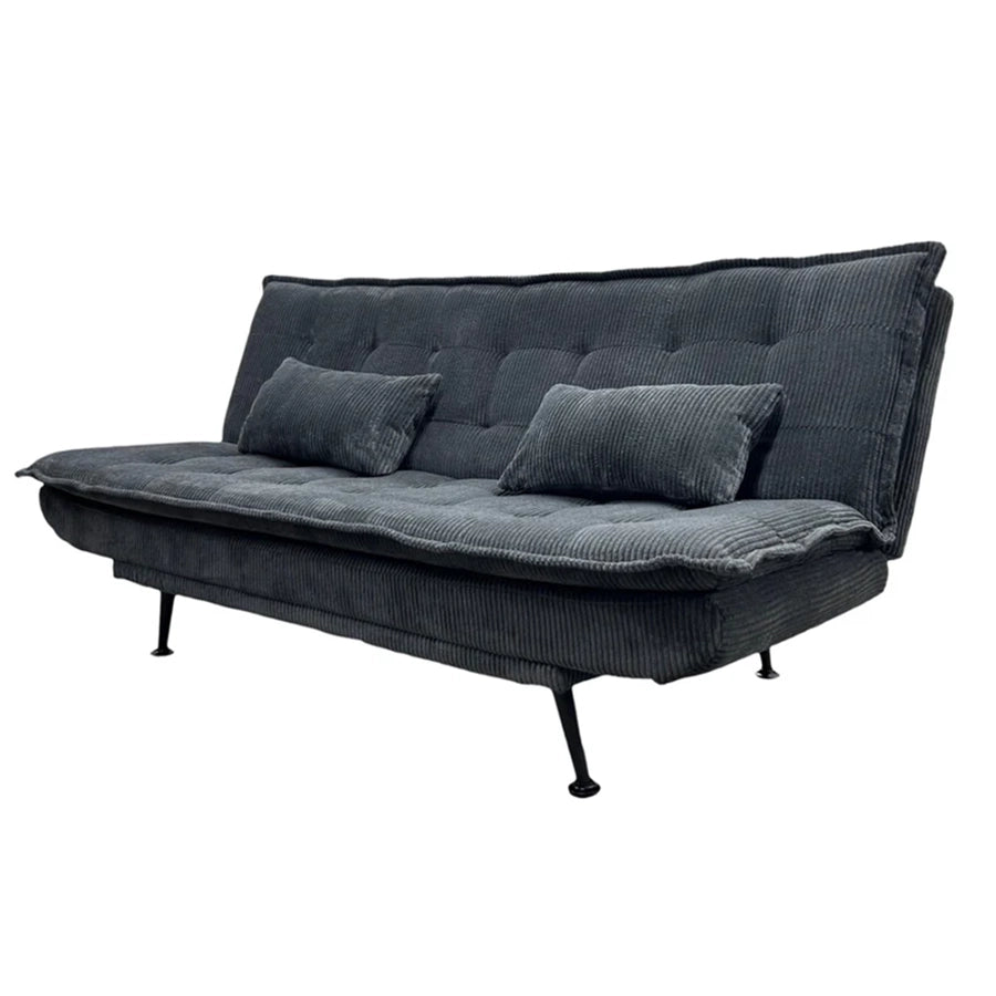 Canapea extensibila gri din poliester Jazz