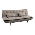 Canapea extensibila gri maro din microfibra Jazz