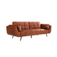Canapea extensibila maro din catifea 215 cm Boutique