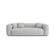 Canapea extensibila silver din textil boucle Martina