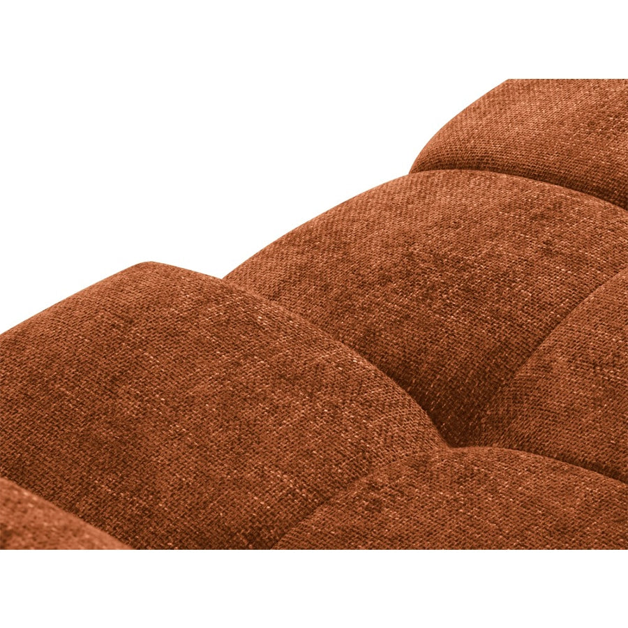 Canapea extensibila teracota din chenille Cirrus Right