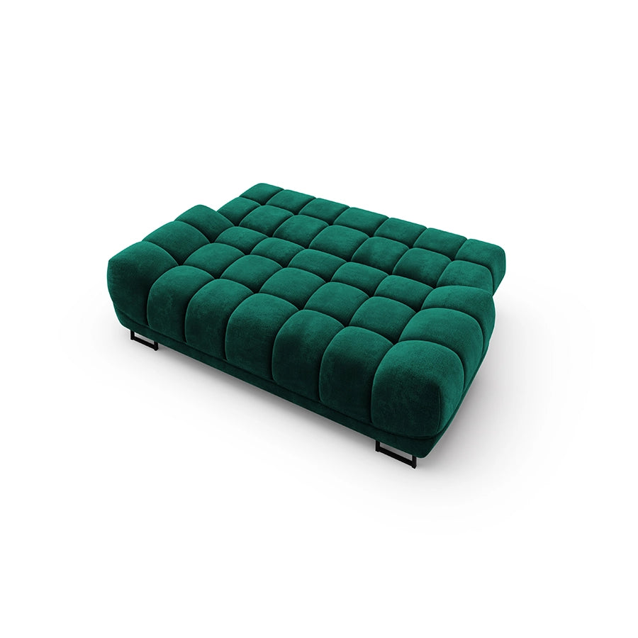 Canapea extensibila verde din catifea Cirrus