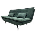 Canapea extensibila verde din poliester Jazz
