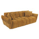 Canapea galbena din catifea 260 cm boucle Pluma