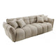Canapea grej din poliester 260 cm boucle Pluma