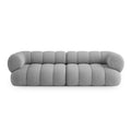 Canapea gri deschis din chenille 240 cm Koge