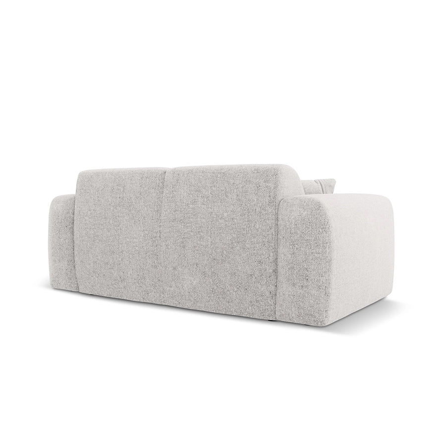 Canapea gri deschis pentru 2 persoane din chenille Nolio