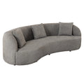 Canapea gri din material boucle 230 cm Atelier