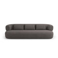 Canapea gri din material buclat 226 cm Jenny