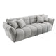 Canapea gri din poliester 260 cm boucle Pluma