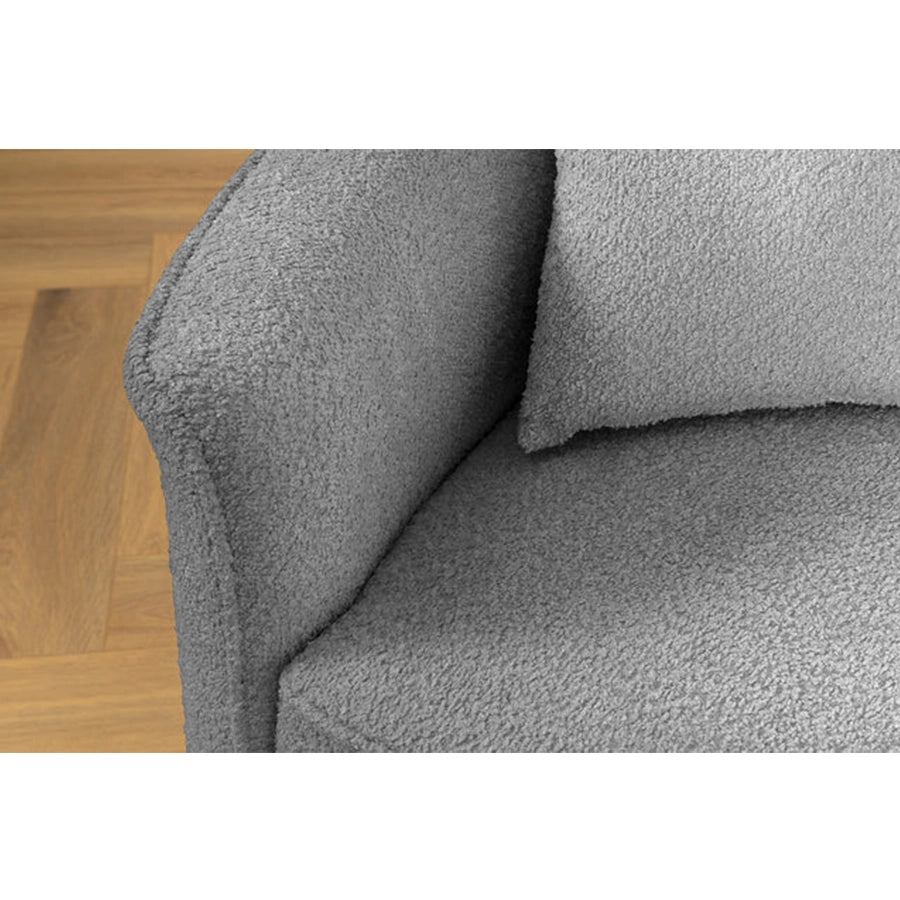Canapea gri din poliester boucle Atelier L