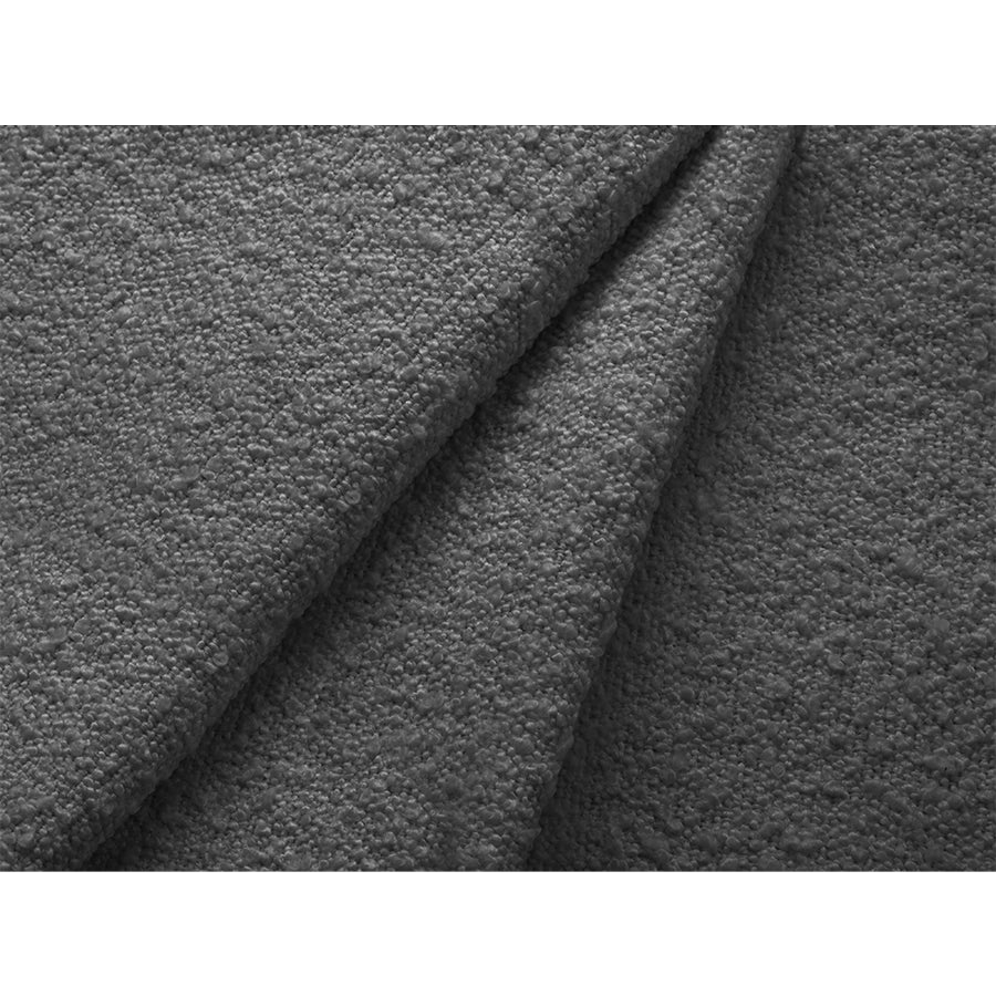 Canapea gri inchis cu colt Left Boucle Kate