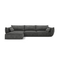 Canapea gri inchis cu colt din chenille 308 Kaelle Left