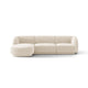 Canapea ivory cu colt din chenille eden Left Miley