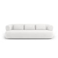 Canapea ivory din material buclat 226 cm Jenny