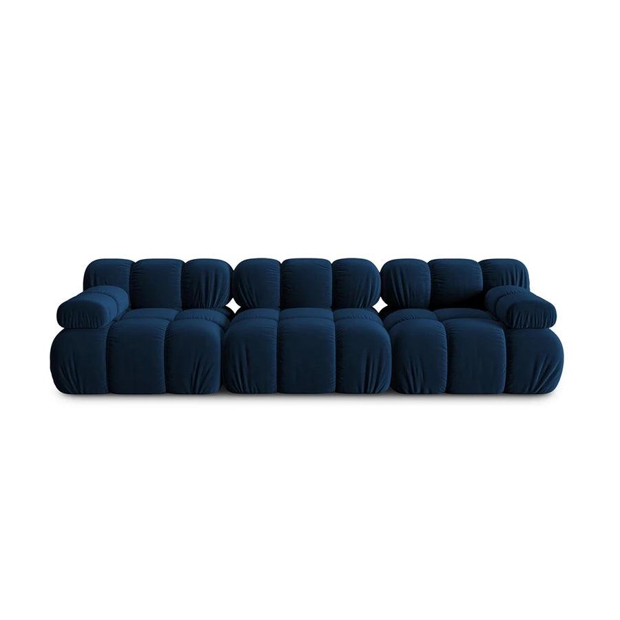 Canapea modulara albastra pentru 3 persoane Bellis - Poetic Store