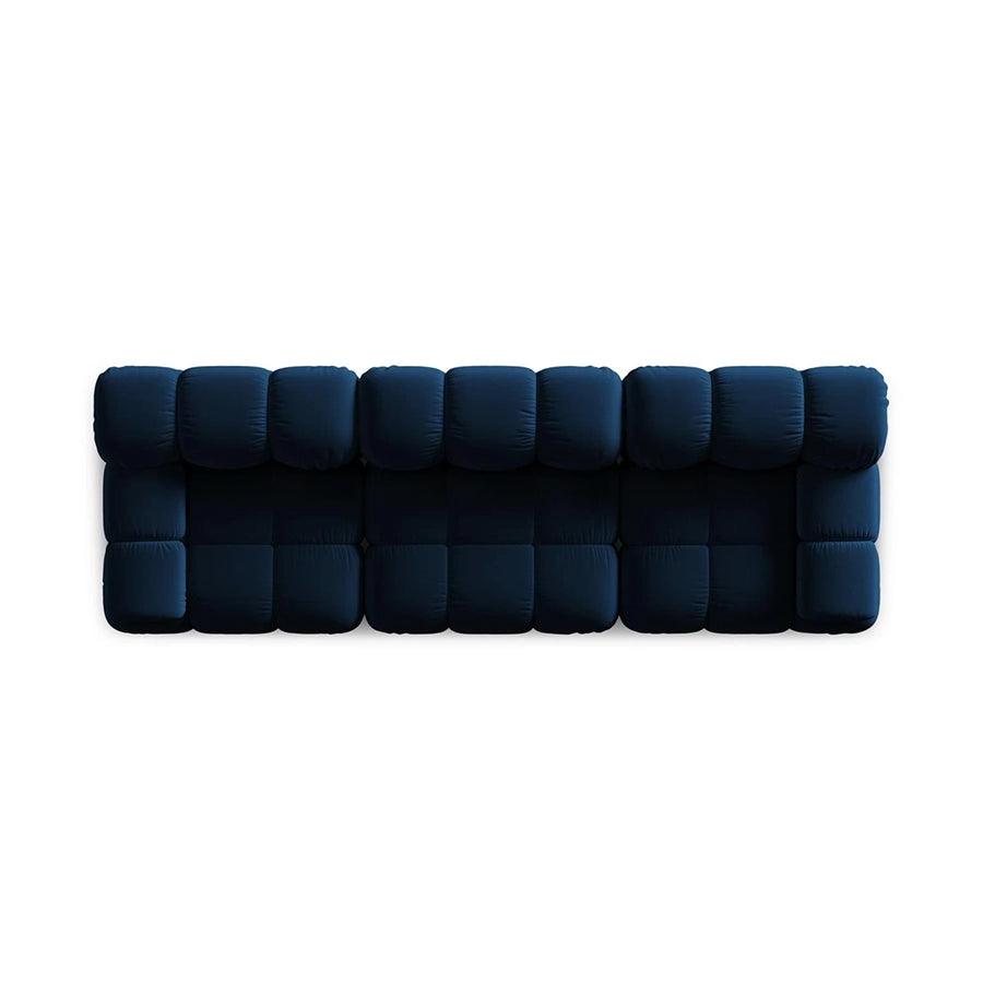 Canapea modulara albastra pentru 3 persoane Bellis - Poetic Store