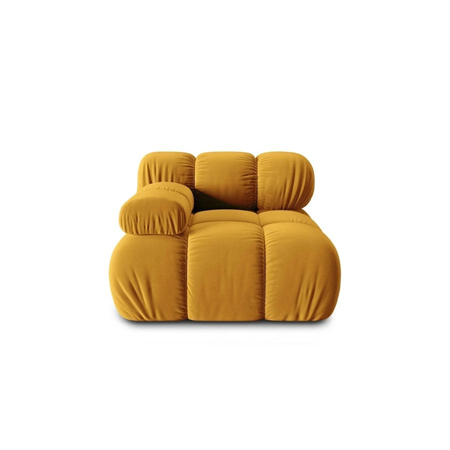 Canapea modulara galbena pentru 1 persoana Left Bellis - Poetic Store