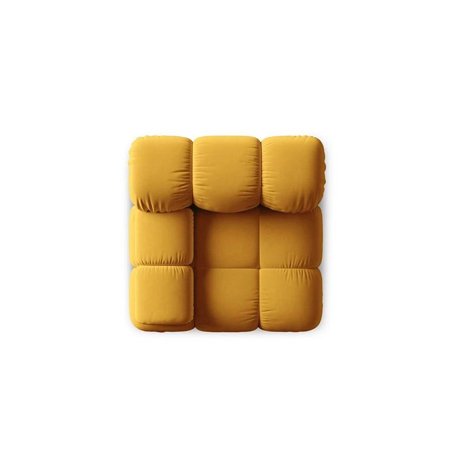 Canapea modulara galbena pentru 1 persoana Left Bellis - Poetic Store