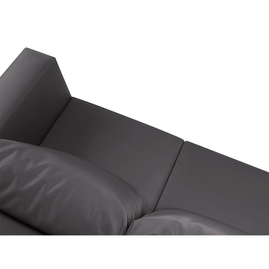 Canapea modulara neagra pentru exterior Fiji Left