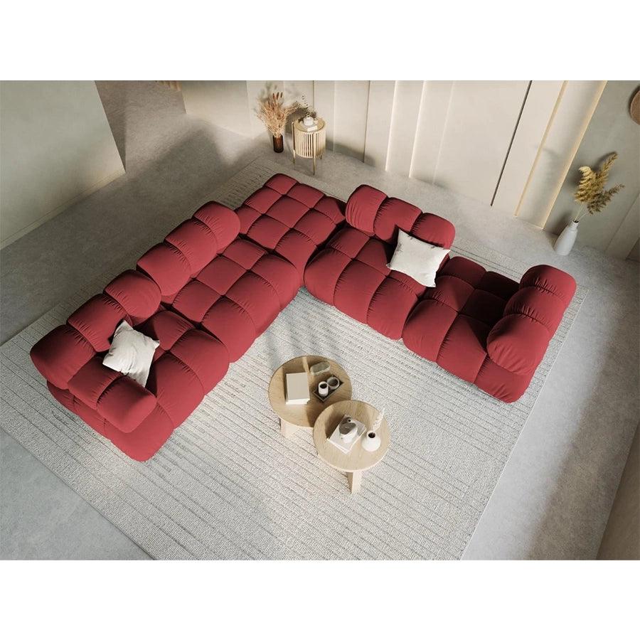 Canapea modulara rosie pentru 1 persoana Left Bellis - Poetic Store