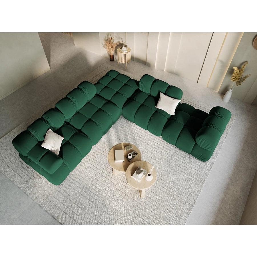 Canapea modulara verde pentru 1 persoana Left Bellis - Poetic Store