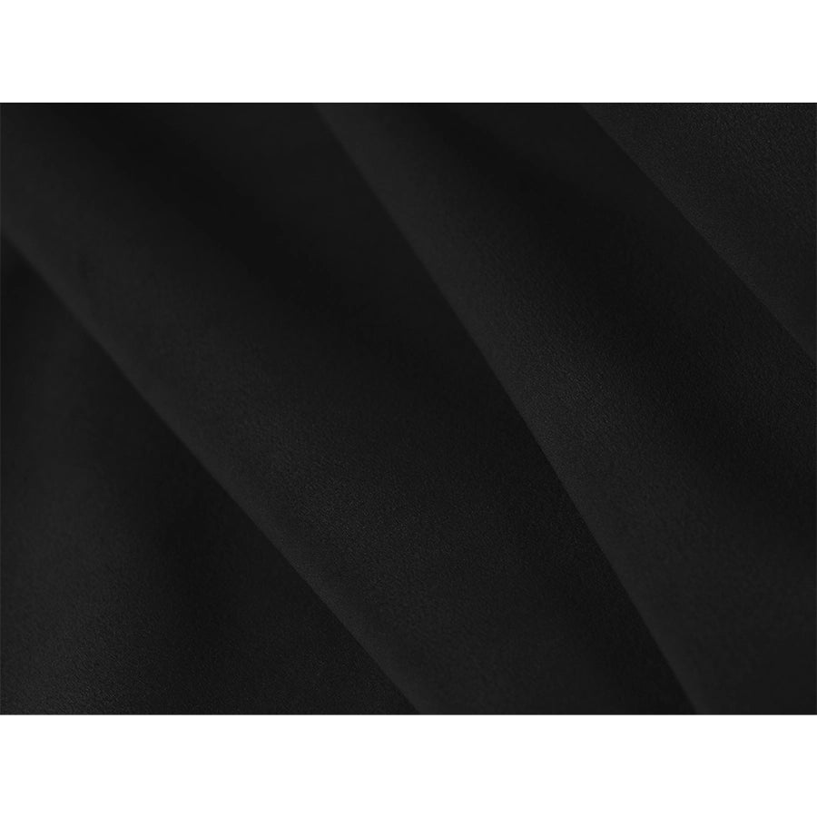 Canapea neagra din catifea pentru 4 persoane Ada