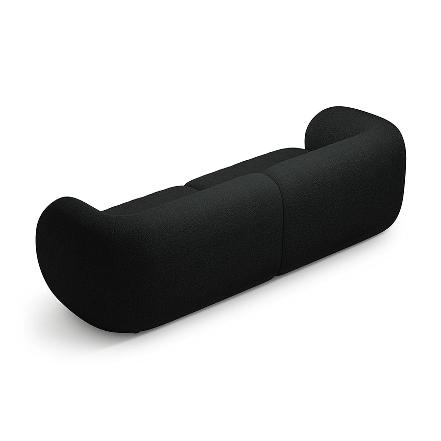 Canapea neagra pentru 4 persoane Boucle Kate