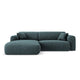 Canapea petrol cu colt din chenille 230 Nolio Left