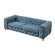 Canapea petrol din catifea 235 cm Modern Barock