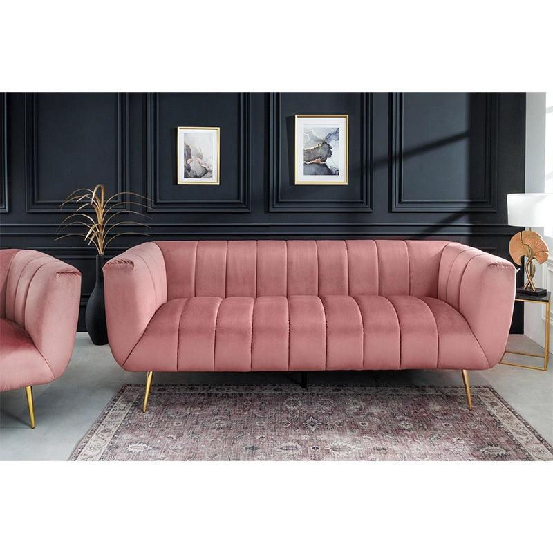 Canapea roz din catifea Noblesse Invicta Interior - Poetic Store
