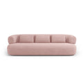 Canapea roz din material buclat 226 cm Jenny
