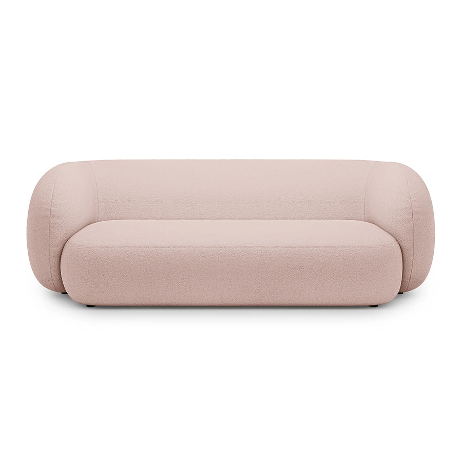 Canapea roz pentru 3 persoane Boucle Kate