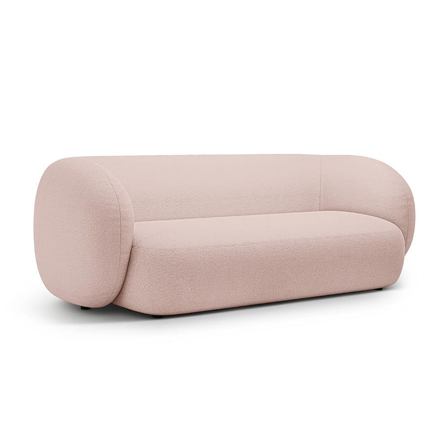 Canapea roz pentru 3 persoane Boucle Kate