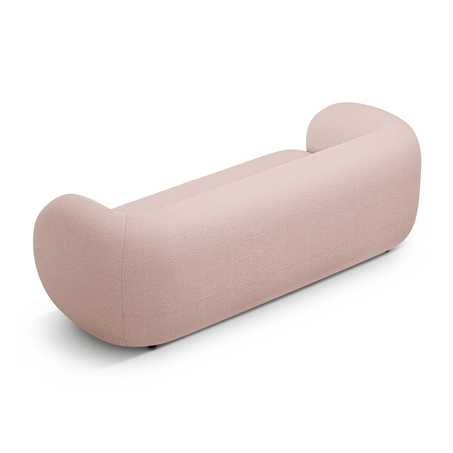 Canapea roz pentru 3 persoane Boucle Kate